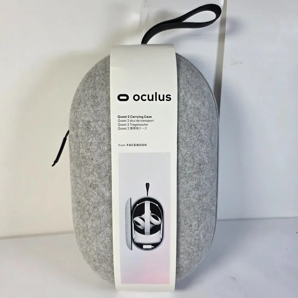 Oculus Quest 2 Official Carrying Case Gray VR Headset Travel Case